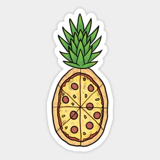 Pineapple on Pizza say yes fun pizza lover hawaiian style Sticker